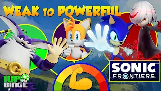 Sonic Frontiers Characters: Weak to Powerful 💪