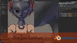 Dragon Girl:Blender 3D Modelling_part1