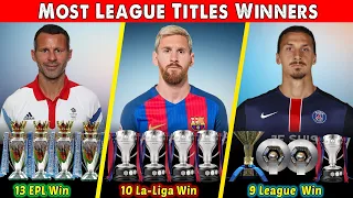 15 Player With Most League Titles Wins in Top 5 League. Most League Winner Players.