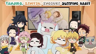 Demon Slayer React to Tanjiro, Zenitsu, Inosuke Sleeping Habit Memes (ft. Hashira)