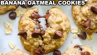 Easy BANANA OATMEAL COOKIES Recipe