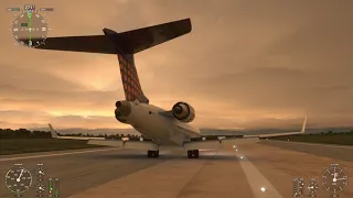 First ILS landing with the CRJ in EDDV MSFS2020