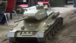 RC Tank T-34 Танки Т 34 Panzer 1/4 WW2 Красная Армия ♦ Intermodellbau Dortmund 2015 Modellbaumesse