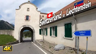 Switzerland to Liechtenstein • Driving from Chur🇨🇭 to Vaduz🇱🇮