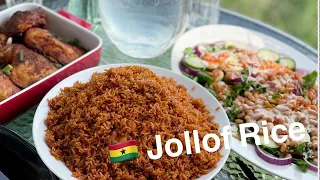 GHANA JOLLOF RICE RECIPE | #ESP1 | GHANAIAN JOLLOF SERIES | GHANASTYLE #jollofrice |LOVYSTOUCH