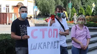 «Стоп Шкарлет»: у Житомирі кілька містян протестували проти в. о. міністра освіти - Житомир.info