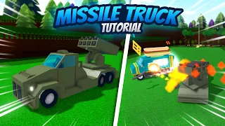 Working MISSILE TRUCK Tutorial! - Build a Boat for Treasure