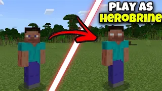 HOW TO GET A HEROBRINE SKIN FOR FREE IN MINECRAFT BEDROCK!!!