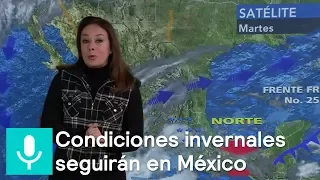 Clima al Aire Prevalecerán condiciones invernales en el Valle de México