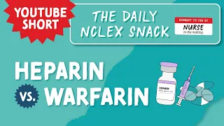 Heparin VS. Warfarin #shorts #nursingschool #nursing #pharmacology