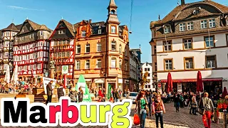 Marburg City Germany 🇩🇪 Walking tour - 4k video