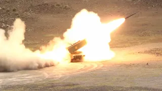 U.S. Marines fire High Mobility Artillery Rocket System (HIMARS) During RIMPAC