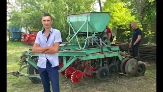 Самодельная дисковая no-till сеялка.