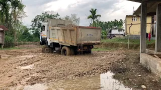 Tata 1618 4x4 tipper bad road performance | Best 4x4 heavy duty offroad machine