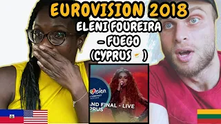 REACTION TO Eleni Foureira - Fuego (Cyprus 🇨🇾 Eurovision 2018) | FIRST TIME WATCHING TV VERSION