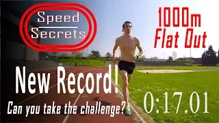 Sub 3 minute 1k! Top athlete shows how to run 1km time trial... FAST! Are you up to the challenge???