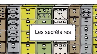Les secretaires, dialogue français, диалог на французском