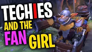 Techies and the Fan Girl - DotA 2 Funny Moments