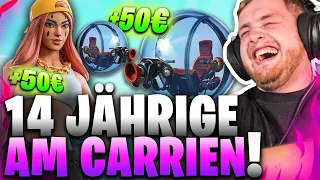 😂😨SIE zittert sich ZUM WIN! | SCHAFFEN wir den WIN im Baller?! Fortnite Random Squads!