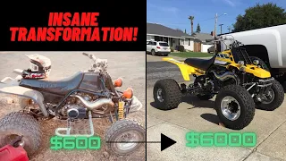 Insane Transformation of $600 1994 BANSHEE 350cc | Sat Outside For Years...