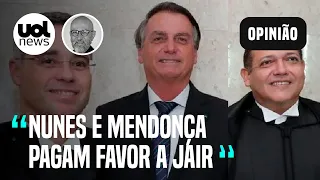 Josias: Nunes Marques e André Mendonça prestam serviço a Bolsonaro em votos sobre o 8 de janeiro