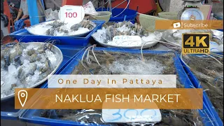 [4K] Walking Naklua Fish Market, Pattaya, Thailand