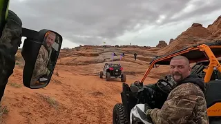 Sand Hollow, Utah, day 1 part 1, double sammy and the chute awesome trails Polaris and Can Am !!!