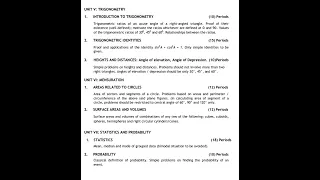 #CBSE Reduced Syllabus 2022-2023 Class X Mathematics#||Deleted Syllabus||🎶🎹Prutha