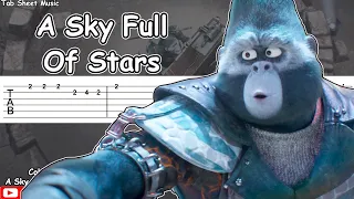 A Sky Full Of Stars - Sing 2 (Coldplay/Taron Egerton) Guitar Tutorial