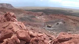 US 89 Landslide - Repair Begins (August 2014)