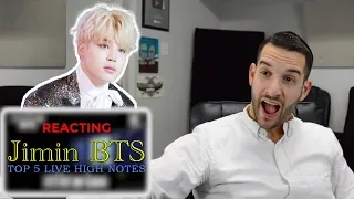 VOCAL COACH reacts to JIMIN from BTS Best High Notes