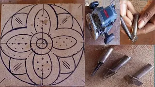 wood carving for beginners/How to make a beautiful flowers| @Bilalwoodcarving #flowers #wood #art