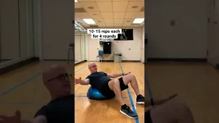 5 GOOD BOSU BALL EXERCISES #shorts 🔥(great for the abs too)