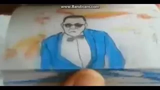 Гангам стайл на бумаге(Gangam style on paper)