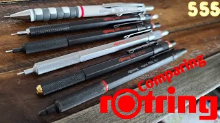 Review: Rotring Mechanical Pencils; Tikki, 300, 500, 600, 800, and Rapid Pro Comparison | 555 Gear