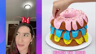 #12  COMEDIA  CON PASTEL 🍰  LOS NUEVOS TIKTOK DE Leidys  ❤️ Tutoriales De Pasteles Satisfactorios