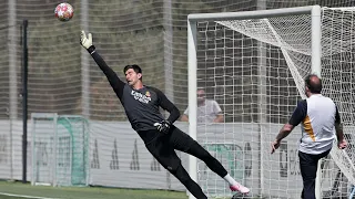 Courtois features in Real Madrid training amid hopes of playing UCL final｜Kroos｜Vinicius｜Bellingham