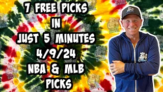 NBA, MLB Best Bets for Today Picks & Predictions Tuesday 4/9/24 | 7 Picks in 5 Minutes