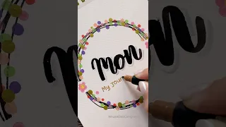 DIY Tutorial Front Page Idea: For Mon #shorts #nhuandaocalligraphy #frontpagedesign #lettering