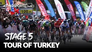 Nail-bitting sprint to victory! | Tour of Turkey - Stage 5 | Eurosport