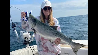 Ladies Catching BIG KINGS! Holland Fishing Report