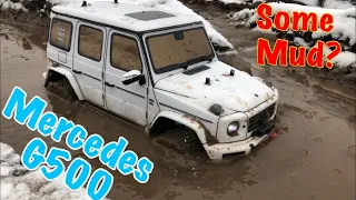 Mercedes G500 | First mud... Tamiya CC-02.