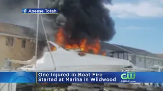 1 Injured In Boat Fire At Wildwood Marina