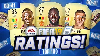 FIFA 19 TOP 100 RATINGS!
