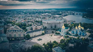 Пустой Киев с высоты! Самоизоляция и карантин 2020 Empty city, without people! Drone #Stayhome