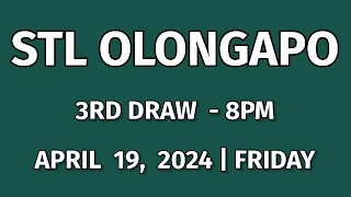 3RD DRAW STL OLONGAPO 8PM RESULT TODAY STL PARES April 19, 2024 EVENING DRAW RESULT