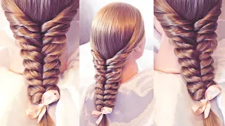 Коса на резинках "Колос" | Авторские причёски | Лена Роговая | Hairstyles by REM | Copyright ©