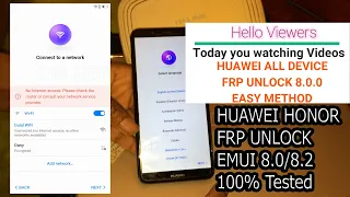 ALL HUAWEI FRP Bypass 8.0 2023 | Honor FRP Bypass 8.2.0 WITHOUT PC | NO Old Method | NO TALKBACK ✅