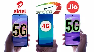 Jio 5G vs Airtel 5G vs 4G Internet - Real Test !