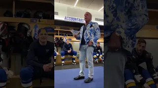 Ric Flair reads Blues' starting lineup